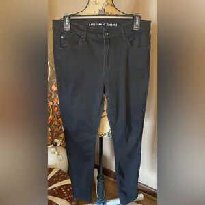 Articles Of Society Womens Skinny Black Stretch Jeans Sz 31 U.S. Sz 10
